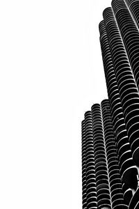 Preview wallpaper skyscrapers, bw, minimalism, buildings