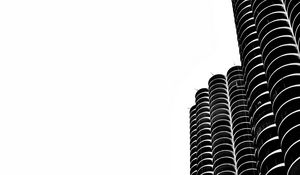 Preview wallpaper skyscrapers, bw, minimalism, buildings
