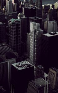 Preview wallpaper skyscrapers, chicago, usa, buildings, top view