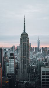 Preview wallpaper skyscrapers, city, aerial view, buildings, architecture, new york