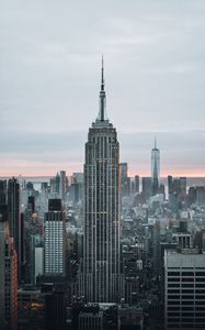 Preview wallpaper skyscrapers, city, aerial view, buildings, architecture, new york