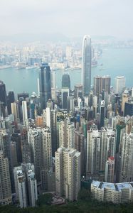 Preview wallpaper skyscrapers, city, architecture, buildings, apartments