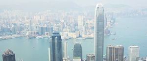 Preview wallpaper skyscrapers, city, architecture, buildings, apartments