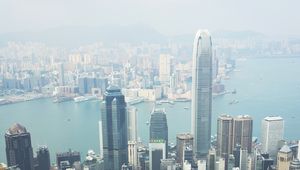Preview wallpaper skyscrapers, city, architecture, buildings, apartments