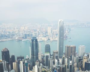 Preview wallpaper skyscrapers, city, architecture, buildings, apartments