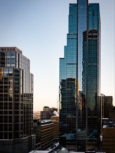 Preview wallpaper skyscrapers, city, buildings, sky