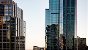 Preview wallpaper skyscrapers, city, buildings, sky