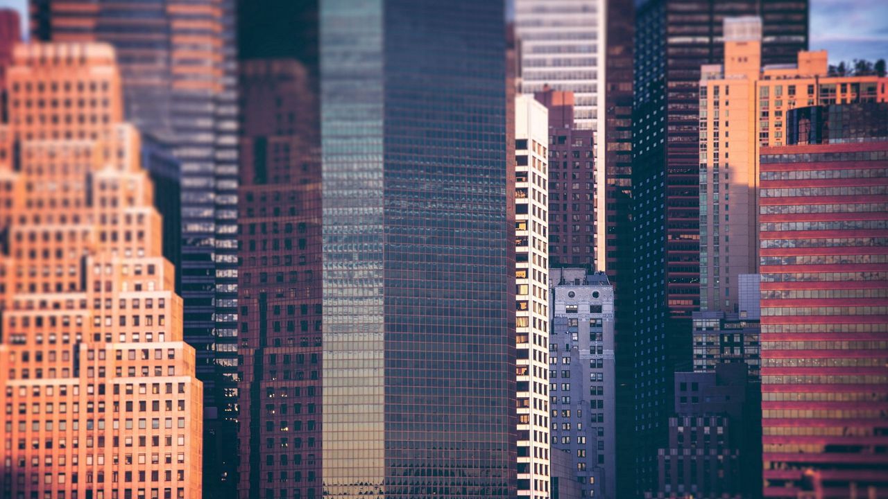 Wallpaper skyscrapers, city, skyline