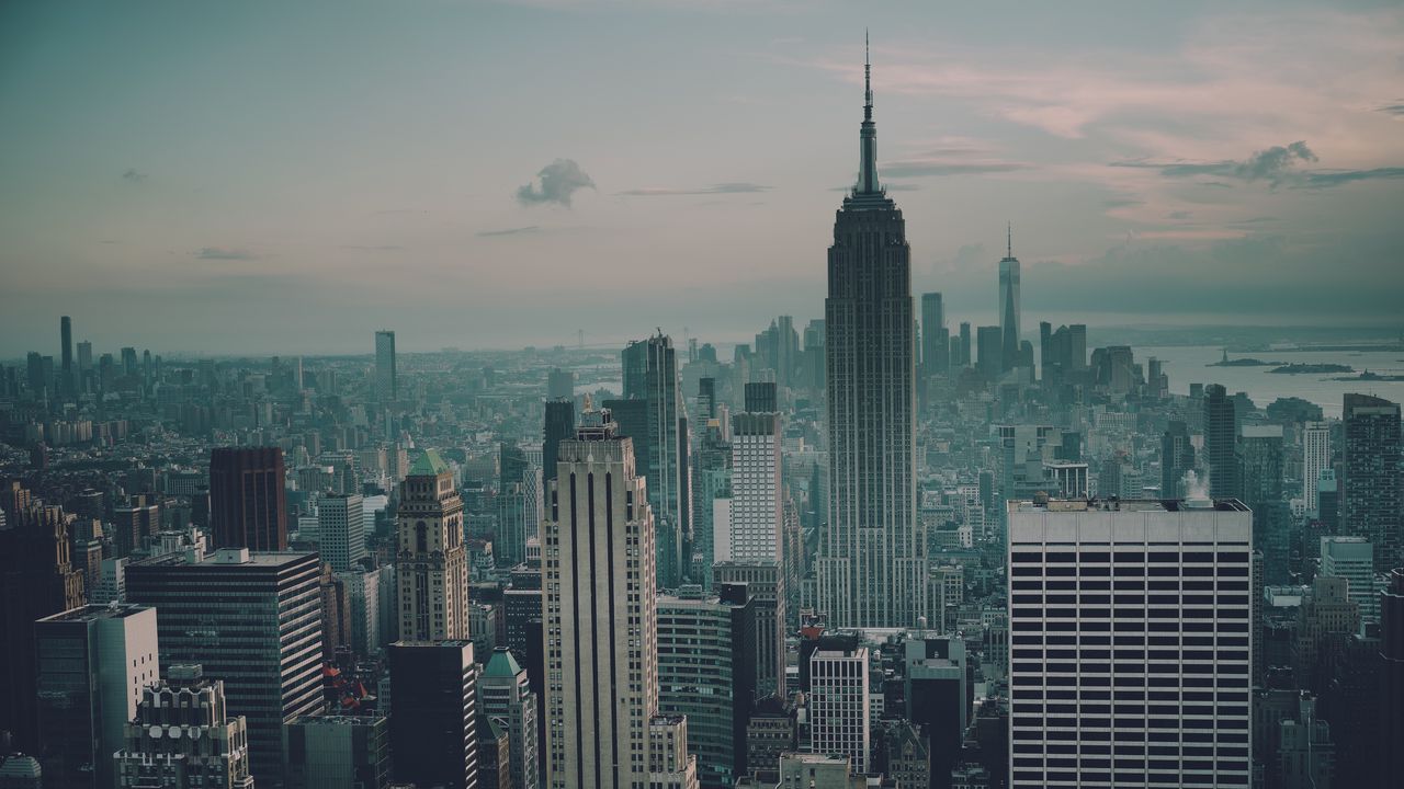 Wallpaper skyscrapers, tower, spire, city