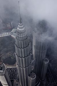 Preview wallpaper skyscrapers, towers, buildings, city, aerial view