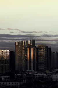 Preview wallpaper skyscrapers, towers, buildings, architecture, evening