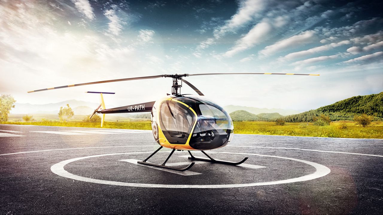 Wallpaper sl-230, scout, helicopter, rise