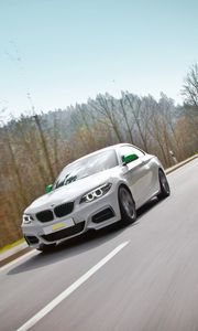 Preview wallpaper sl, 2-series, bmw, white, cars, traffic