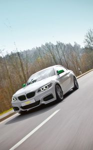 Preview wallpaper sl, 2-series, bmw, white, cars, traffic