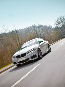 Preview wallpaper sl, 2-series, bmw, white, cars, traffic