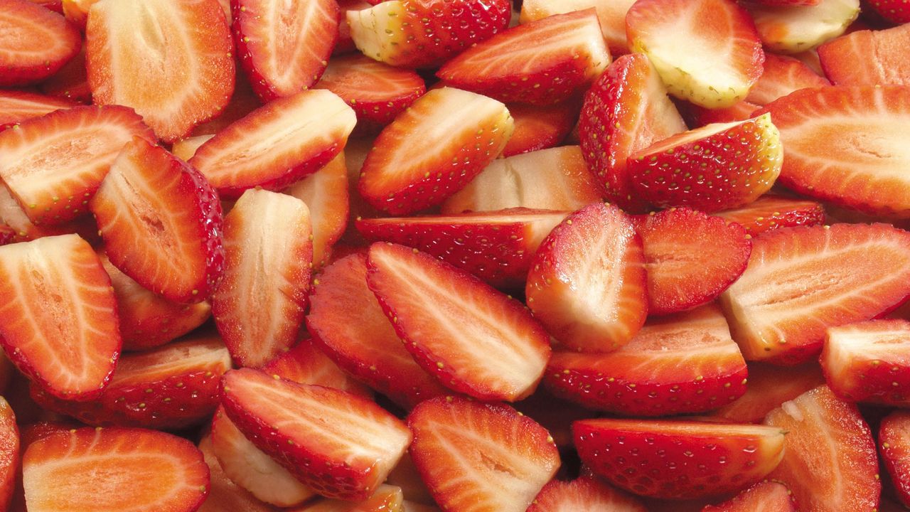 Wallpaper slice, strawberry, berry, delicious
