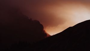 Preview wallpaper slope, fog, smoke, dark