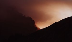 Preview wallpaper slope, fog, smoke, dark