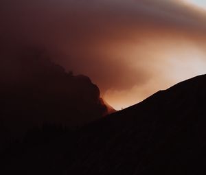 Preview wallpaper slope, fog, smoke, dark