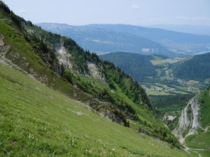 Preview wallpaper slope, grass, hills, valley, nature