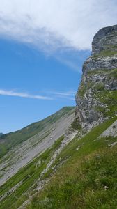 Preview wallpaper slope, grass, mountain, landscape