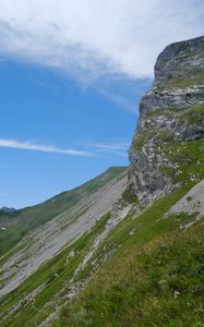 Preview wallpaper slope, grass, mountain, landscape