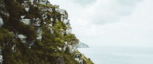 Preview wallpaper slope, grass, sea, path, coast