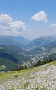 Preview wallpaper slope, hills, mountains, nature, valley