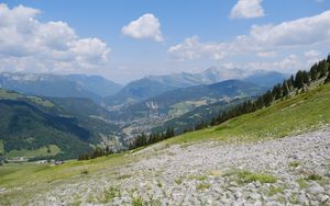 Preview wallpaper slope, hills, mountains, nature, valley