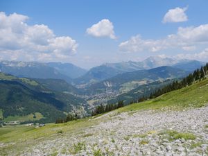 Preview wallpaper slope, hills, mountains, nature, valley