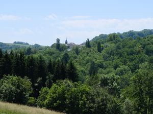 Preview wallpaper slope, meadow, grass, trees, nature