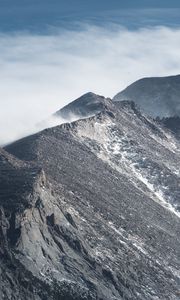 Preview wallpaper slope, mountain, fog