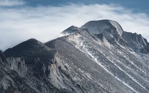 Preview wallpaper slope, mountain, fog