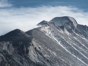 Preview wallpaper slope, mountain, fog