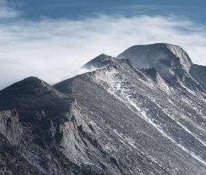 Preview wallpaper slope, mountain, fog