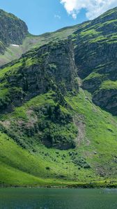 Preview wallpaper slope, mountain, grass, trees, nature