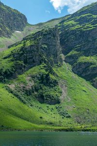 Preview wallpaper slope, mountain, grass, trees, nature