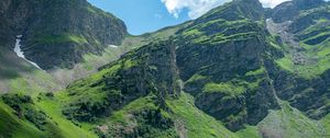 Preview wallpaper slope, mountain, grass, trees, nature