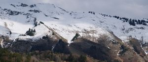 Preview wallpaper slope, mountain, snow, trees, landscape