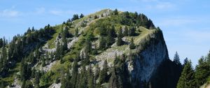 Preview wallpaper slope, mountain, trees, landscape, nature