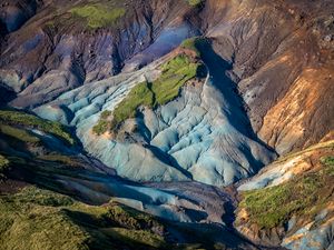 Preview wallpaper slope, mountains, relief, landscape, nature