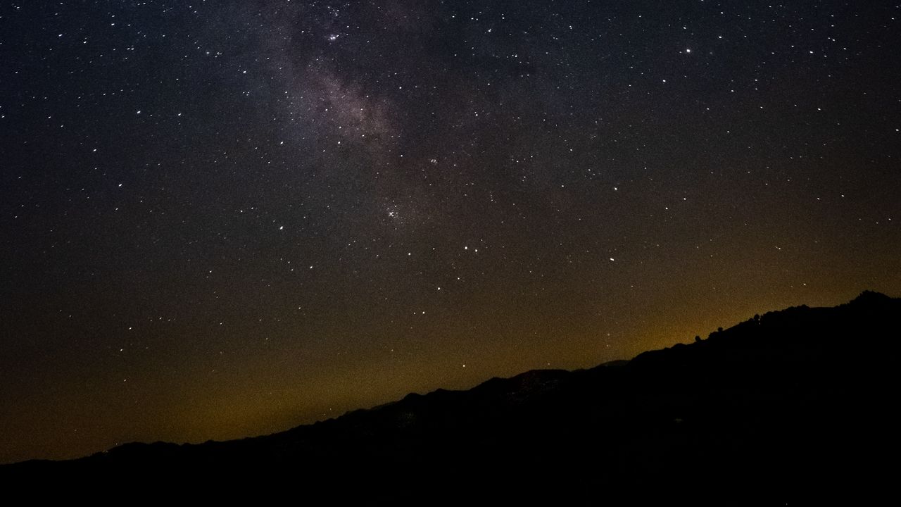 Wallpaper slope, space, nebula, night stars, stars hd, picture, image