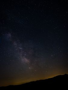 Preview wallpaper slope, space, nebula, night stars, stars