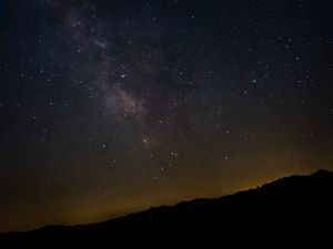 Preview wallpaper slope, space, nebula, night stars, stars