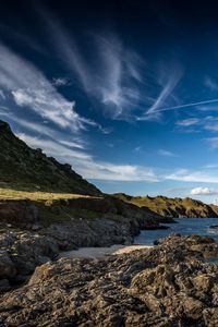 Preview wallpaper slope, stones, sea, sky