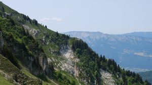 Preview wallpaper slope, trees, nature, mountains