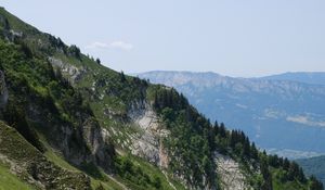 Preview wallpaper slope, trees, nature, mountains