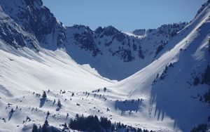 Preview wallpaper slopes, snow, mountains, landscape