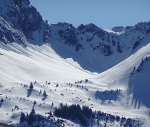 Preview wallpaper slopes, snow, mountains, landscape