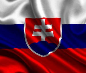 Preview wallpaper slovakia, satin, flag